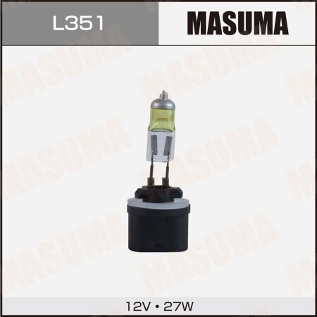 Halogen headlight bulb Masuma H27W/1 12V 27W PGJ13 YELLOW, L351
