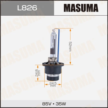 HID xenon bulb Masuma COOL WHITE GRADE D2R 12V 6000k 35W 3200Lm, L826
