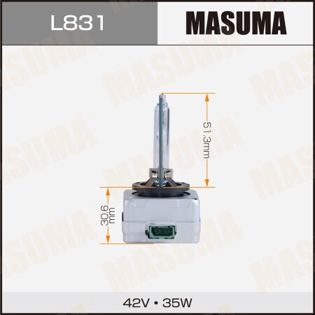 HID xenon bulb Masuma STANDARD GRADE D3S 42V 4300k 35W 3200Lm, L831
