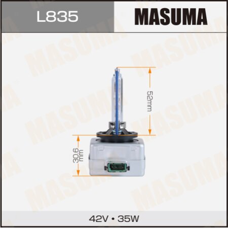 HID xenon bulb Masuma COOL WHITE GRADE D3S 42V 6000k 35W 3200Lm, L835