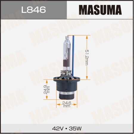 HID xenon bulb Masuma COOL WHITE GRADE D4R 12V 6000K 35W 3200Lm, L846
