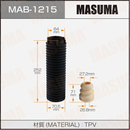 Shock absorber boot Masuma (plastic), MAB-1215