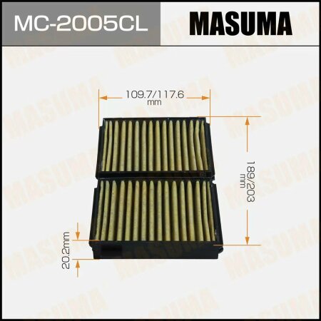 Cabin air filter Masuma charcoal, MC-2005CL