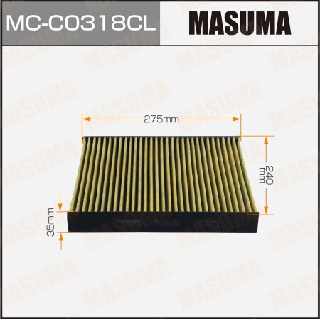 Cabin air filter Masuma charcoal, MC-C0318CL