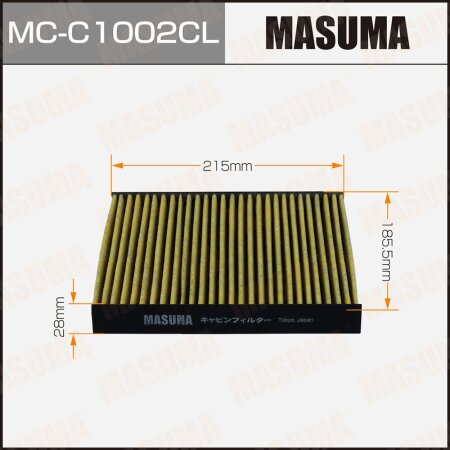 Cabin air filter Masuma charcoal, MC-C1002CL