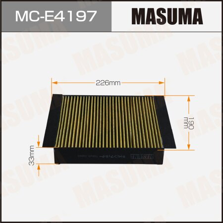 Cabin air filter Masuma, MC-E4197