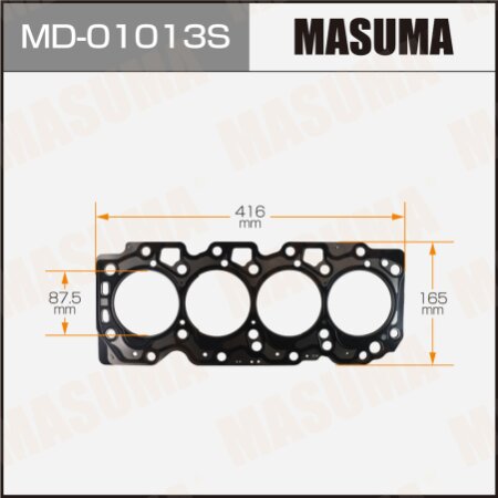 4-layer head gasket (metal-elastomer) Masuma, thickness 1,45mm, MD-01013S