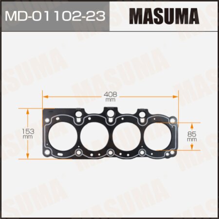 Head gasket (graphene-elastomer) Masuma, thickness 1,60mm, MD-01102-23
