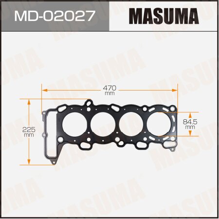 Head gasket (graphene-elastomer) Masuma, thickness 1,60mm, MD-02027