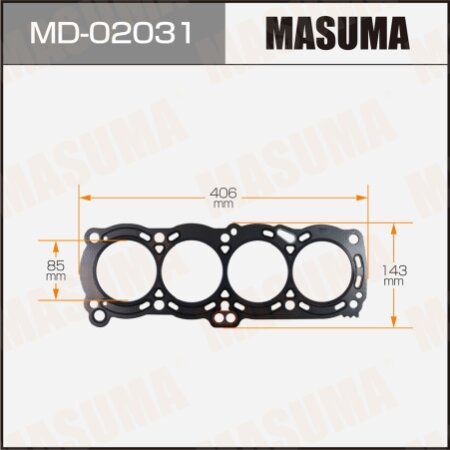Head gasket (graphene-elastomer) Masuma, thickness 1,60mm, MD-02031