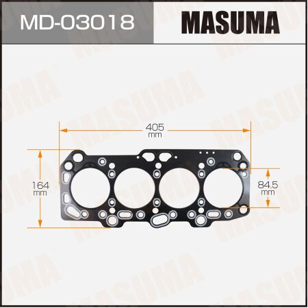 Head gasket (graphene-elastomer) Masuma, thickness 1,60mm, MD-03018