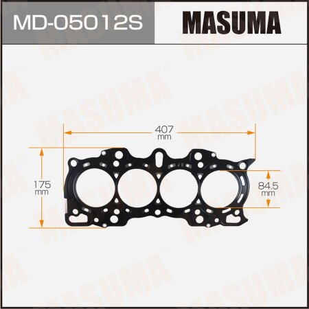 3-layer head gasket (metal-elastomer) Masuma, thickness 0,70mm, MD-05012S