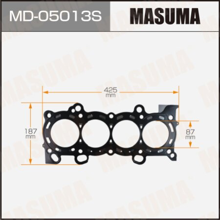 3-layer head gasket (metal-elastomer) Masuma, thickness 0,70mm, MD-05013S