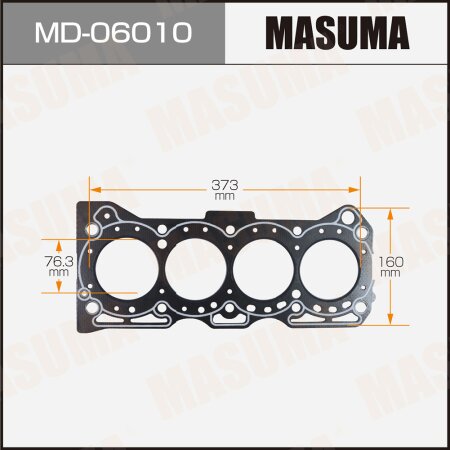 Head gasket (graphene-elastomer) Masuma, thickness 1,60mm, MD-06010