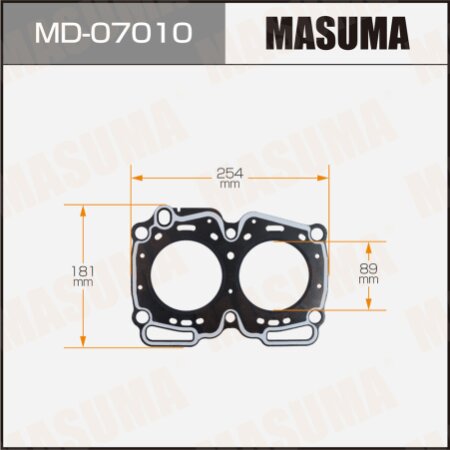 Head gasket (graphene-elastomer) Masuma, thickness 1,60mm, MD-07010