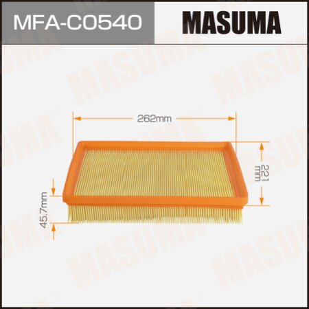 Air filter Masuma, MFA-C0540
