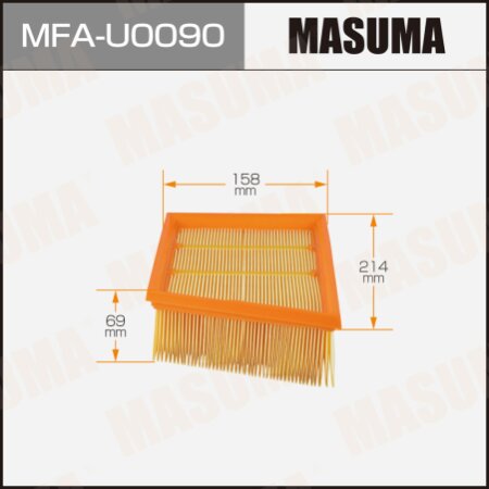 Air filter Masuma, MFA-U0090