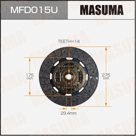 Clutch disc Masuma, MFD015U