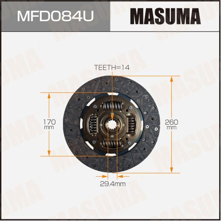 Clutch disc Masuma, MFD084U