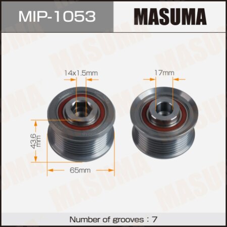 Generator overrunning clutch Masuma, MIP-1053