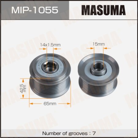 Generator overrunning clutch Masuma, MIP-1055