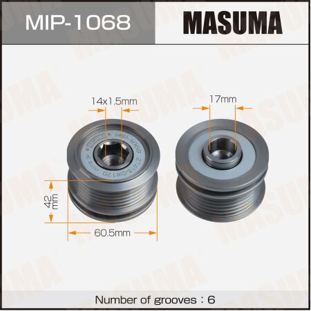 Generator overrunning clutch Masuma, MIP-1068