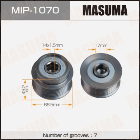 Generator overrunning clutch Masuma, MIP-1070