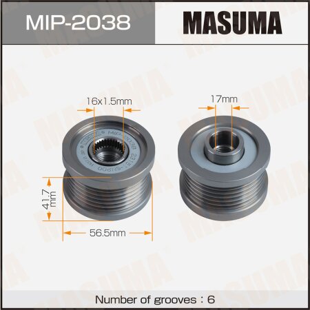 Generator overrunning clutch Masuma, MIP-2038