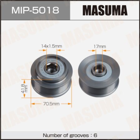 Generator overrunning clutch Masuma, MIP-5018