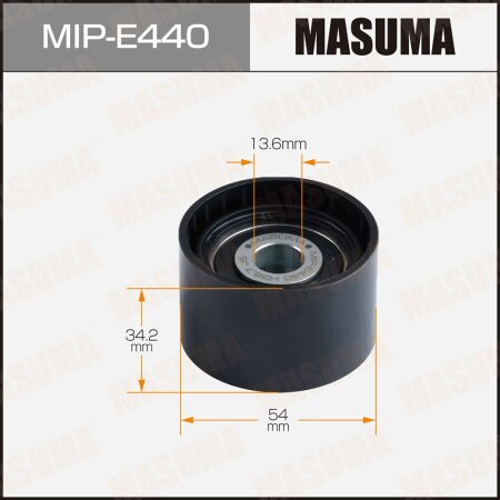 Drive belt idler pulley Masuma, MIP-E440
