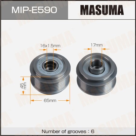 Generator overrunning clutch Masuma, MIP-E590