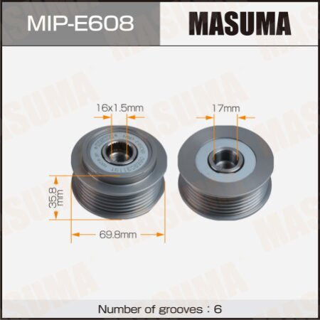 Generator overrunning clutch Masuma, MIP-E608