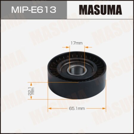 Drive belt idler pulley Masuma, MIP-E613