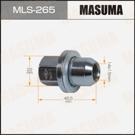 Wheel nut Masuma M 14 x 1,5(R), MLS-265