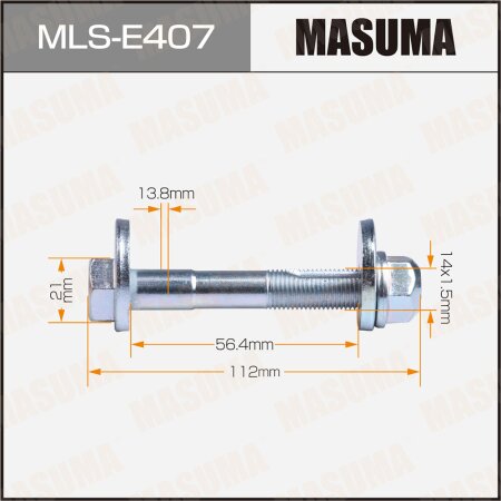 Camber adjustment bolt Masuma, MLS-E407