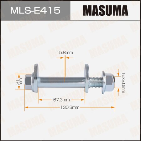 Camber adjustment bolt Masuma, MLS-E415