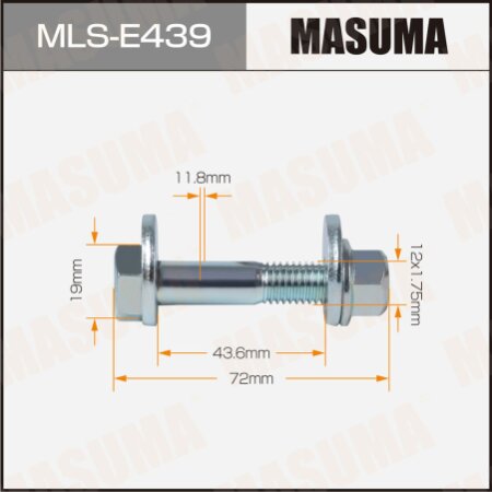 Camber adjustment bolt Masuma, MLS-E439
