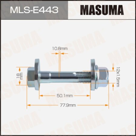 Camber adjustment bolt Masuma, MLS-E443