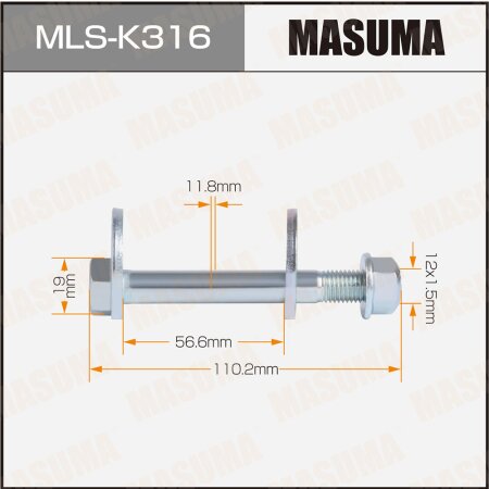 Camber adjustment bolt Masuma, MLS-K316