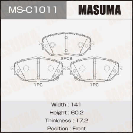 Brake pads Masuma, MS-C1011