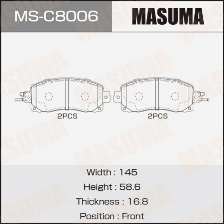 Brake pads Masuma, MS-C8006