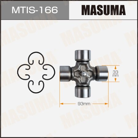 Driveshaft U-joint Masuma 33x93, MTIS-166