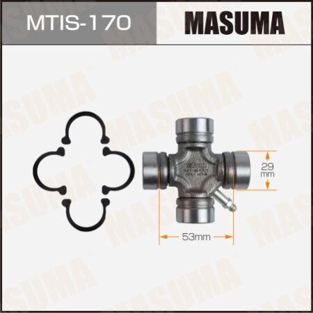 Driveshaft U-joint Masuma 29x53, MTIS-170