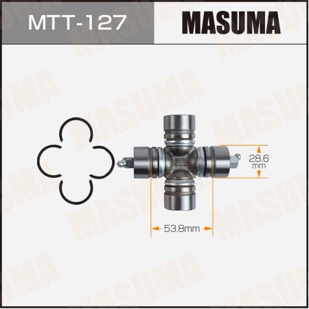 Driveshaft U-joint Masuma 28.57x53.8, MTT-127
