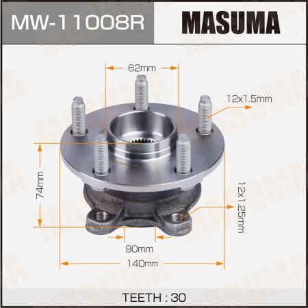 Wheel hub assembly Masuma, MW-11008