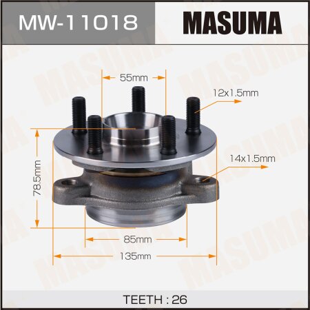 Wheel hub assembly Masuma, MW-11018