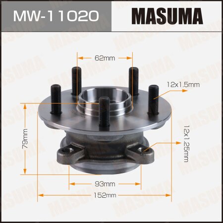 Wheel hub assembly Masuma, MW-11020