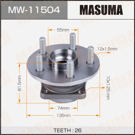 Wheel hub assembly Masuma, MW-11504