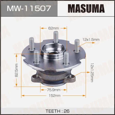 Wheel hub assembly Masuma, MW-11507