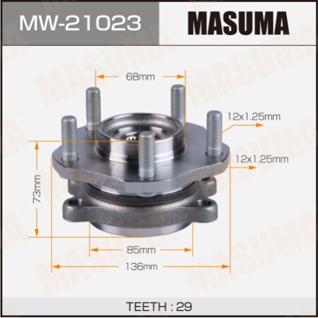 Wheel hub assembly Masuma, MW-21023